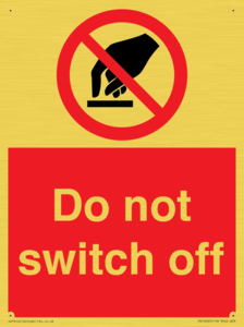 Do not switch off 